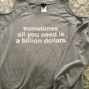 Long sleeve gray shirt